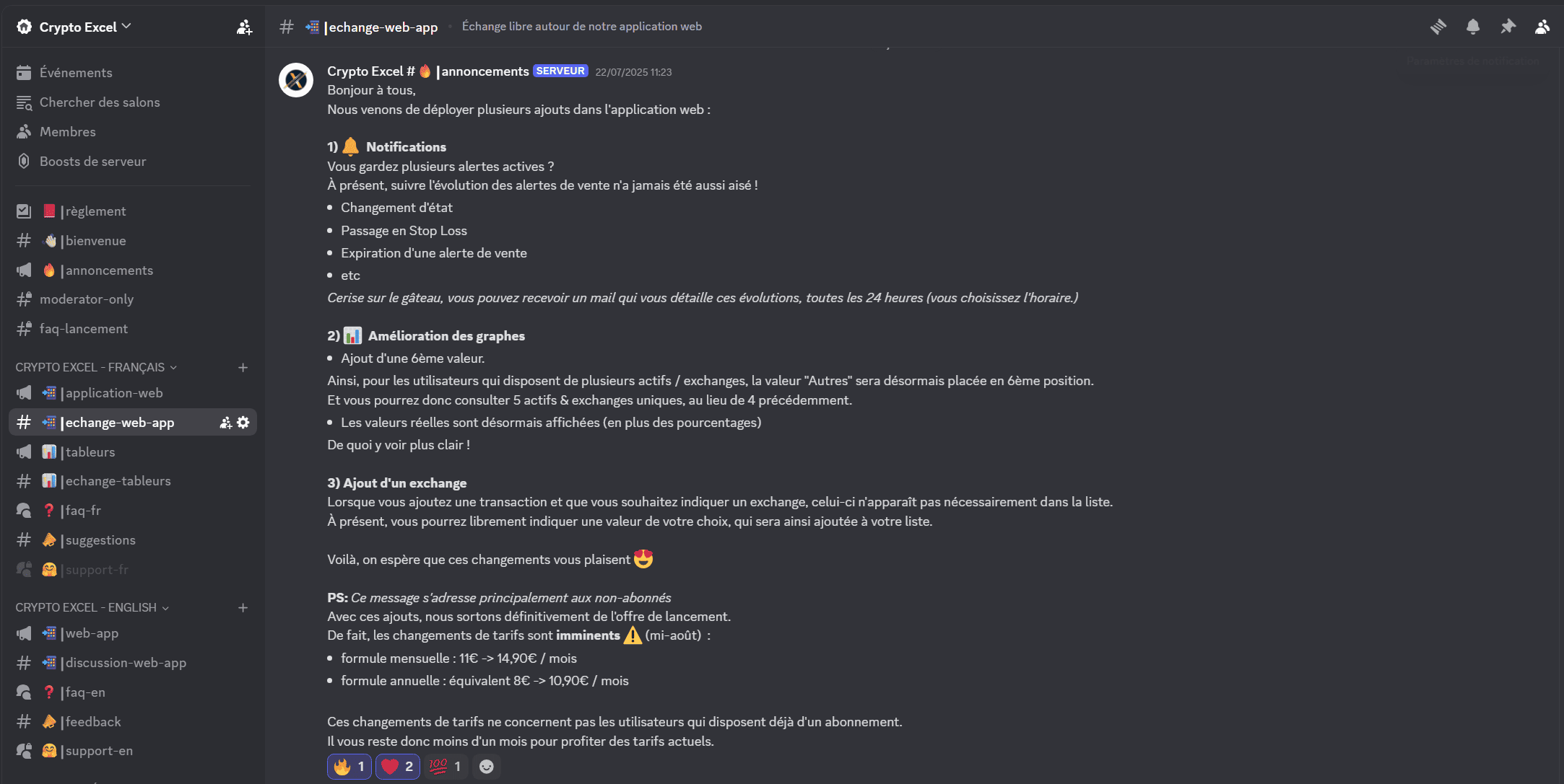 Restez connecté aux dernières mises à jour